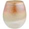 Multi-Color 7 1/2" High Textured Glass Decorative Vase