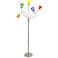 Multi-Color Glass 5-Arm Floor Lamp
