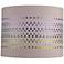 Multi-Color Hexagon Embroider Drum Shade 14x14x11 (Spider)