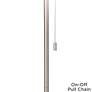 Multi Color Stripes Giclee Brushed Nickel Floor Lamp