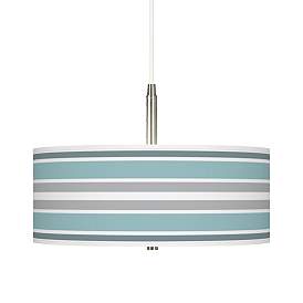 Image1 of Multi Color Stripes Giclee Pendant Chandelier