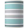 Multi Color Stripes Giclee Round Cylinder Lamp Shade 8x8x11 (Spider)