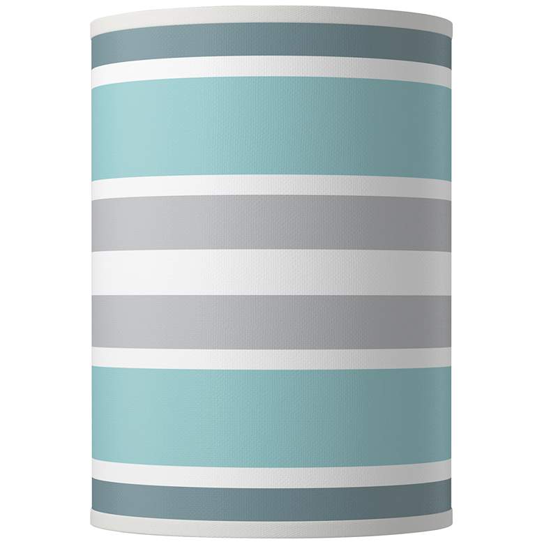 Multi Color Stripes Giclee Round Cylinder Lamp Shade 8x8x11 (Spider)