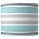 Multi Color Stripes Giclee Round Drum Lamp Shade 14x14x11 (Spider)