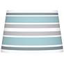 Multi Color Stripes Giclee Tapered Lamp Shade 13x16x10.5 (Spider)