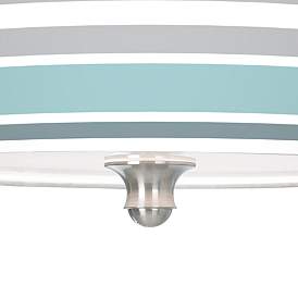 Image3 of Multi Color Stripes Tapered Drum Giclee Ceiling Light more views