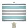 Thumbnail2 of Multi Color Stripes Trish Brushed Nickel Touch Table Lamps Set of 2 more views