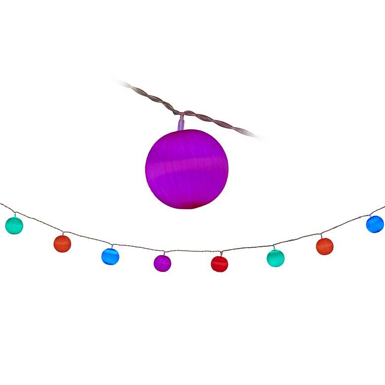 Image 2 Multi-Colored Balls 20-Light LED Party String Lights more views