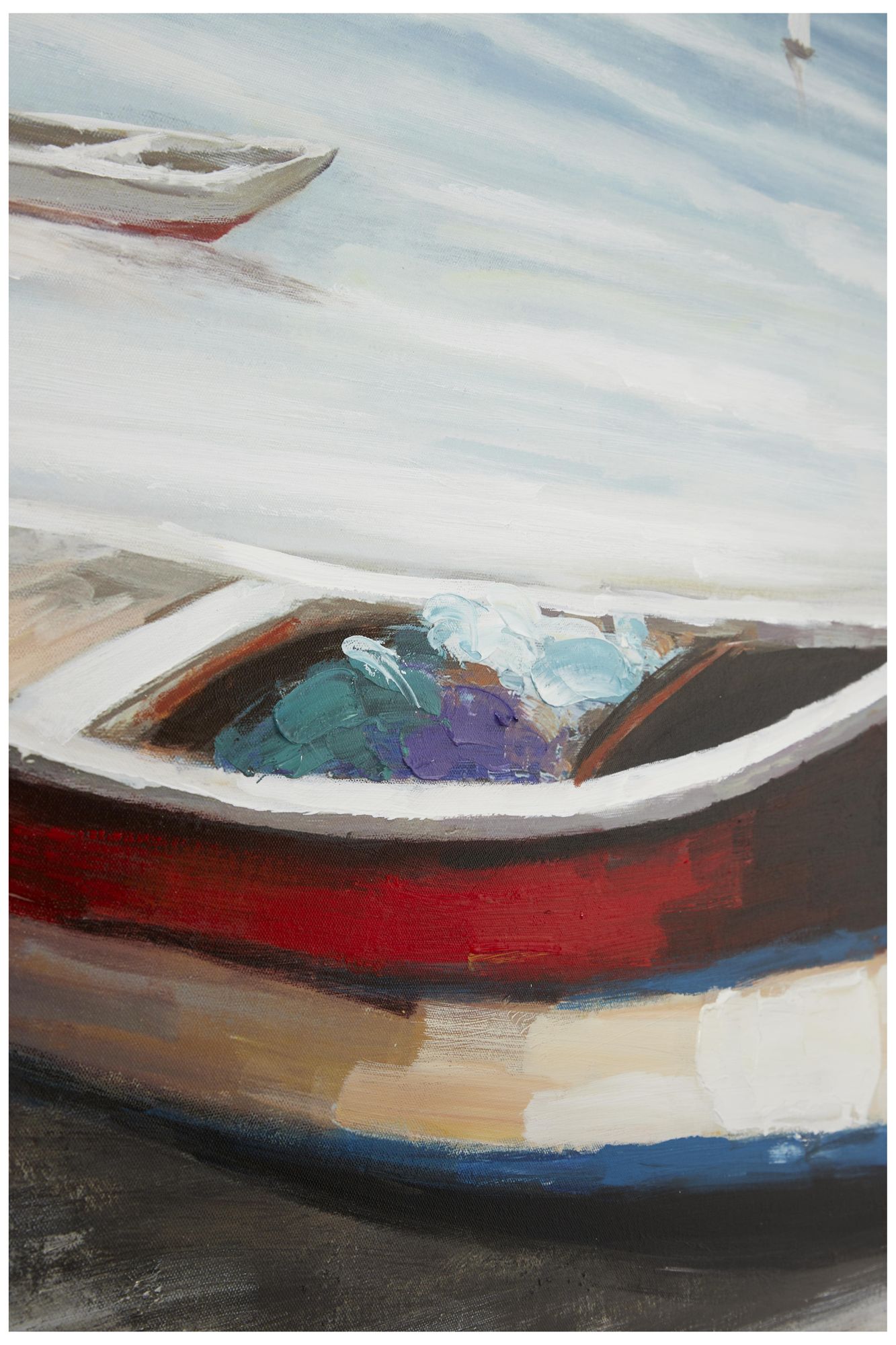 Image 3 Multi Colored Canvas Coastal Framed Wall Art, 47" x 2" x 36" more views