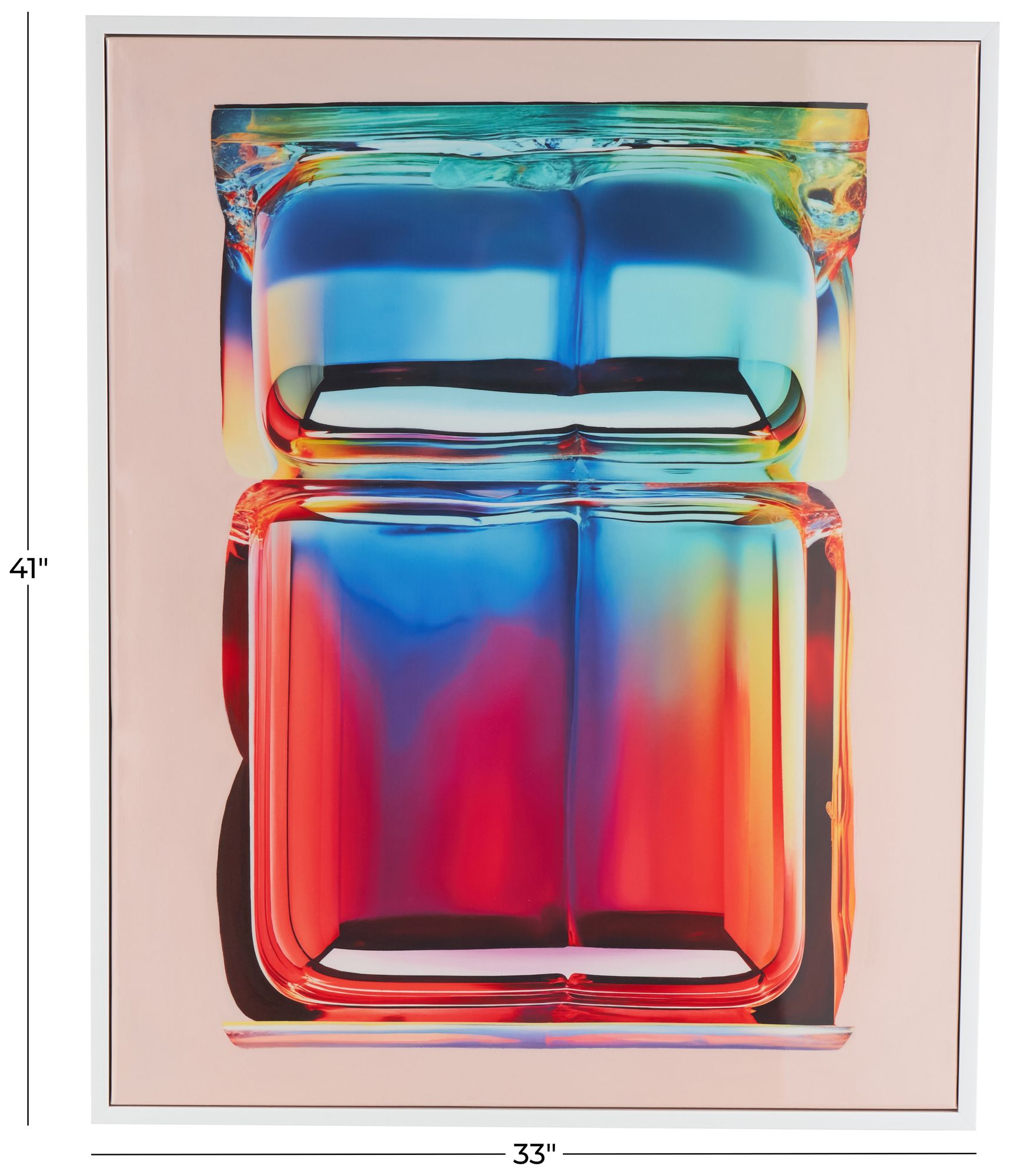 Image 7 Multi Colored Canvas Contemporary Framed Wall Art, 33" x 2" x 41" more views