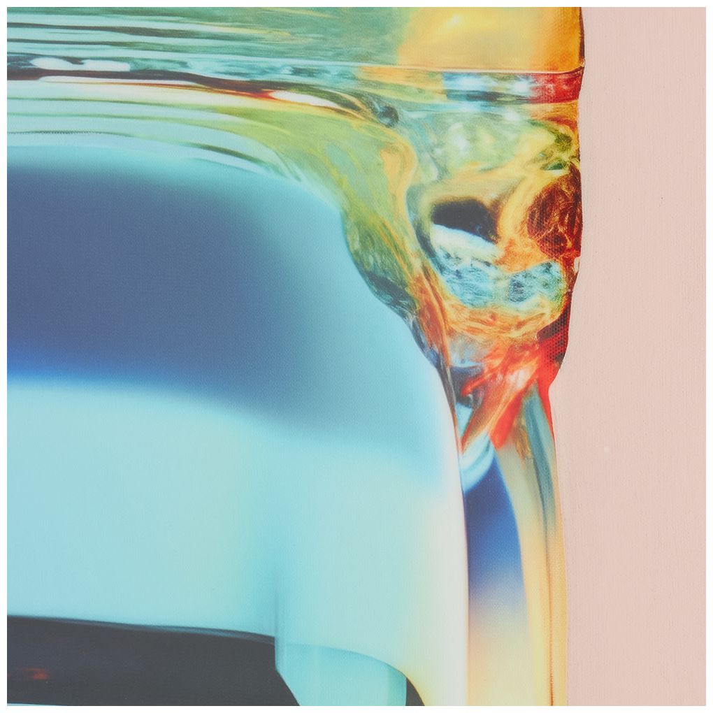 Multi Colored Canvas Contemporary Framed Wall Art, 33" x 2" x 41"