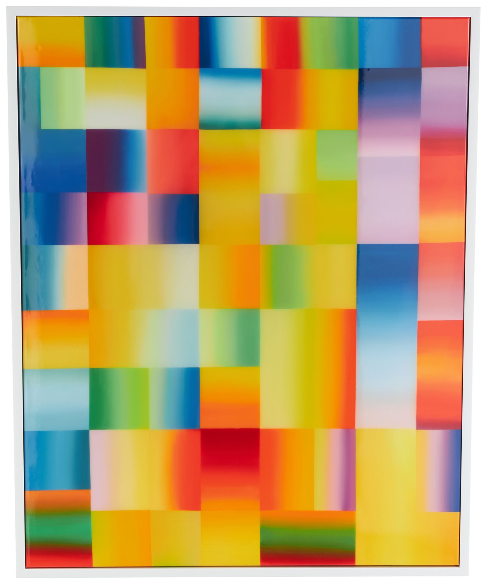 Image 2 Multi Colored Canvas Contemporary Framed Wall Art, 33" x 2" x 41"