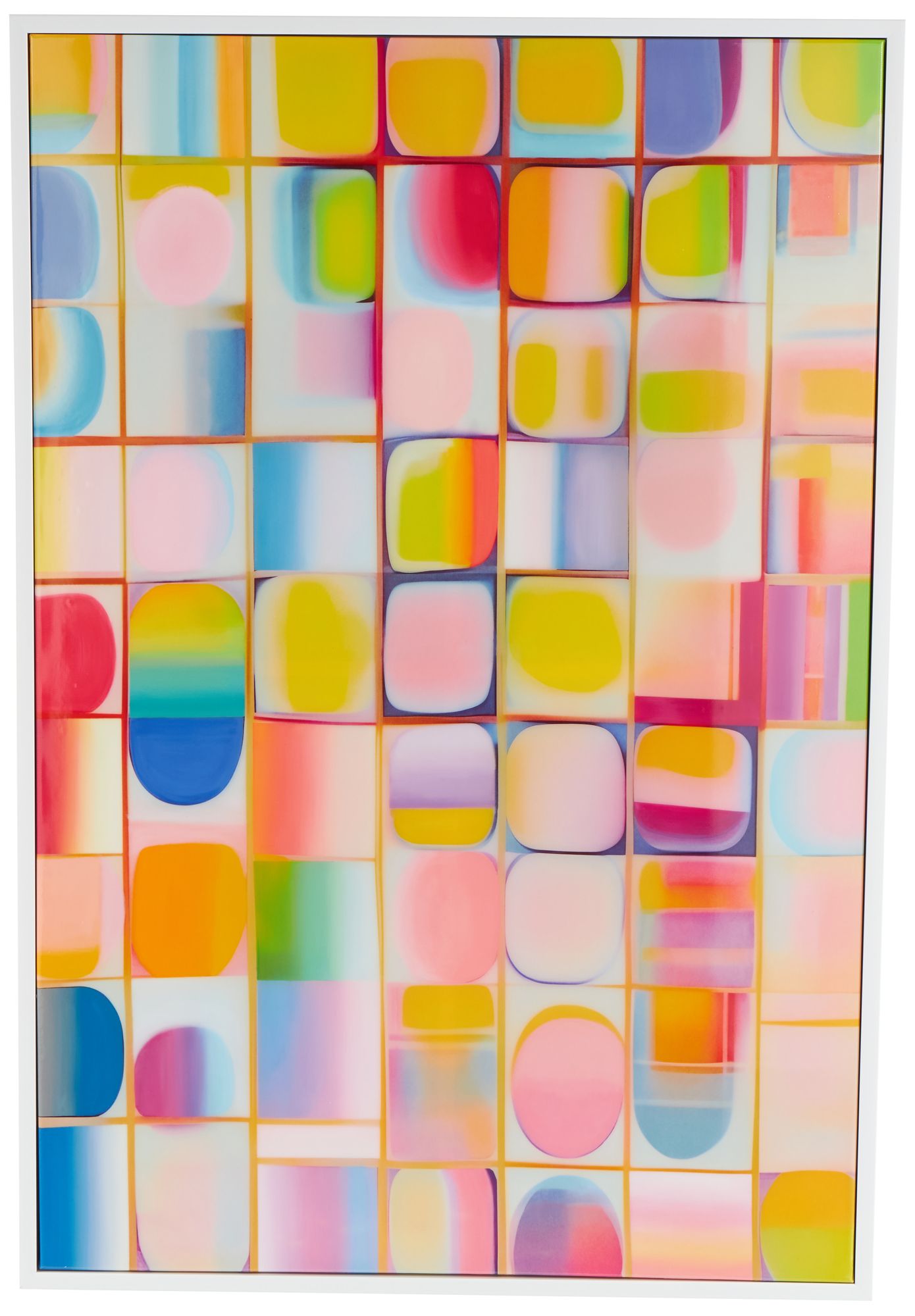 Image 2 Multi Colored Canvas Contemporary Framed Wall Art, 33" x 2" x 49"