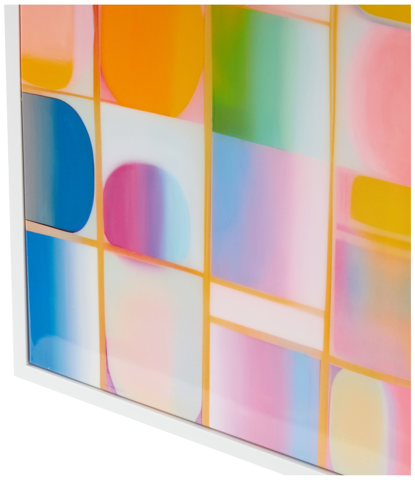 Image 4 Multi Colored Canvas Contemporary Framed Wall Art, 33" x 2" x 49" more views