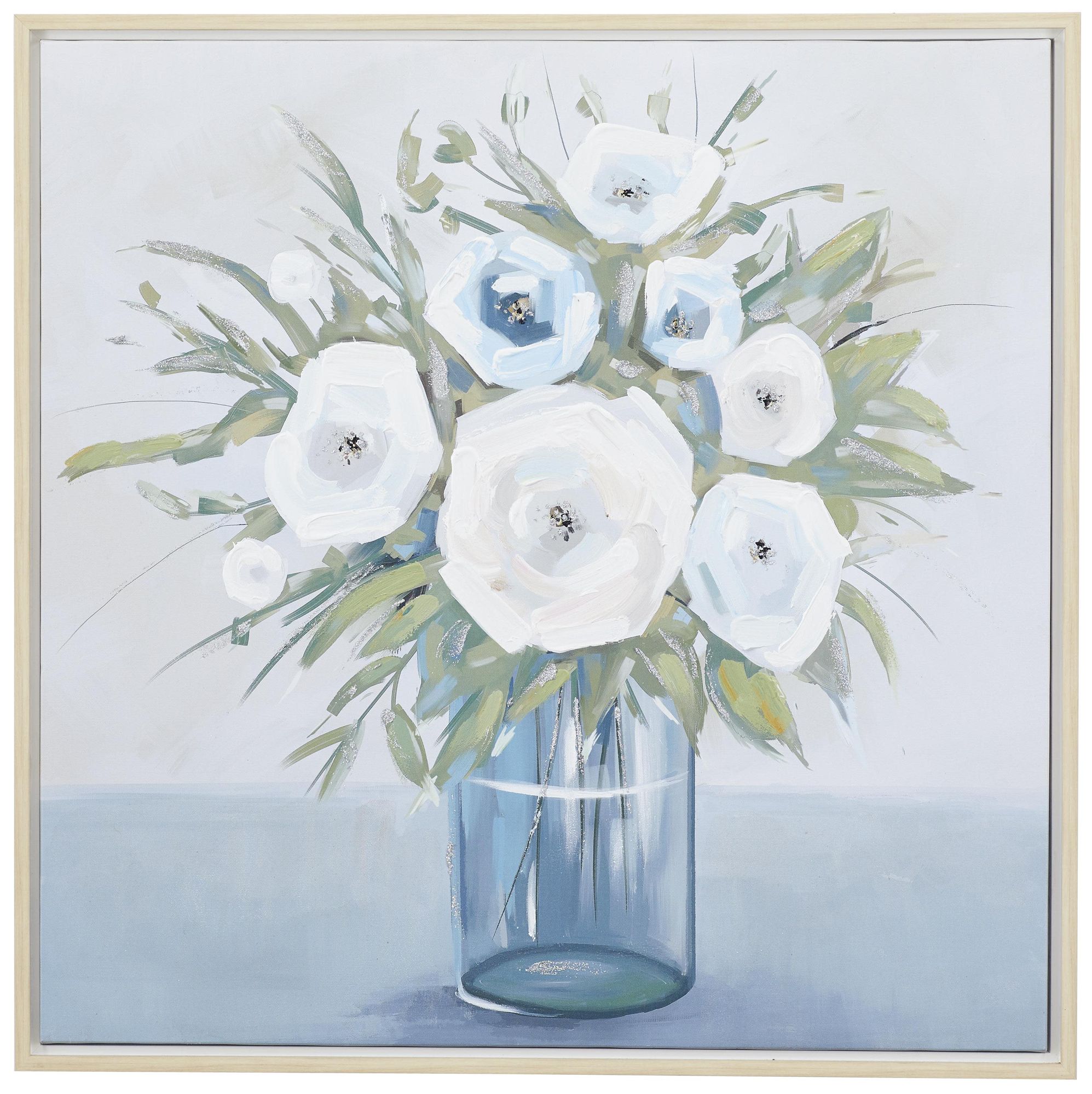 Image 2 Multi Colored Canvas French Country Framed Wall Art, 32" x 2" x 32"