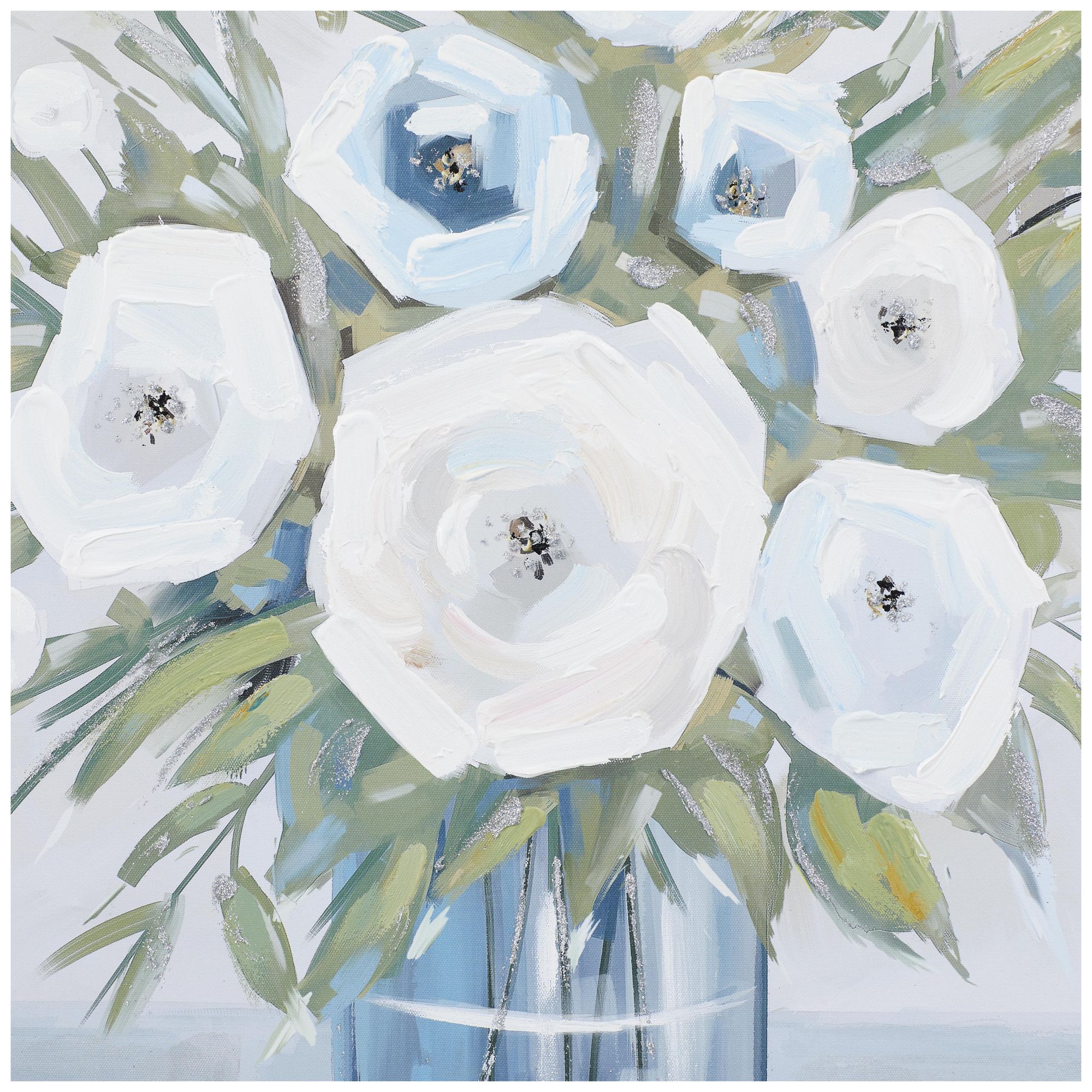 Image 3 Multi Colored Canvas French Country Framed Wall Art, 32" x 2" x 32" more views