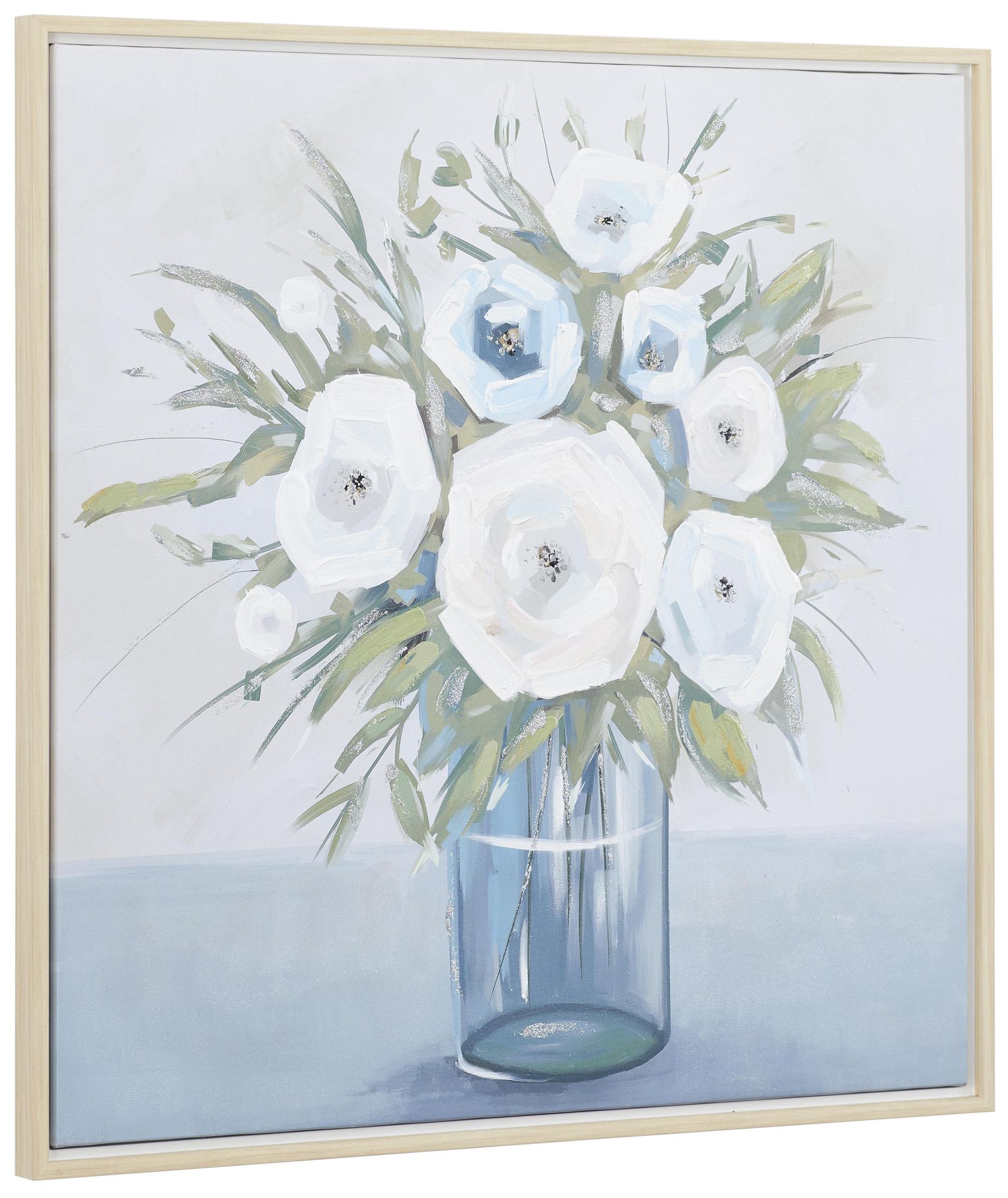 Image 6 Multi Colored Canvas French Country Framed Wall Art, 32" x 2" x 32" more views