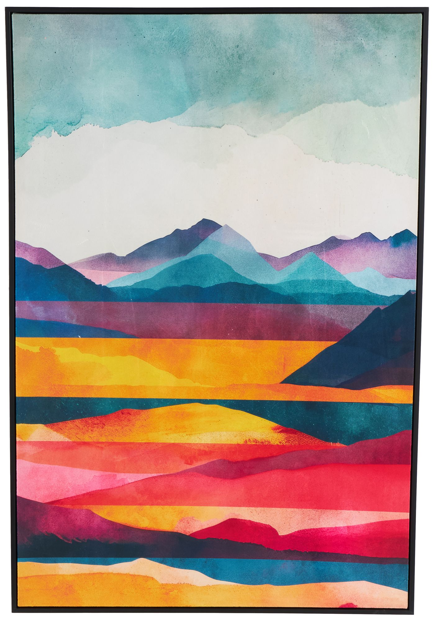 Image 2 Multi Colored Canvas Traditional Framed Wall Art, 33" x 2" x 48"