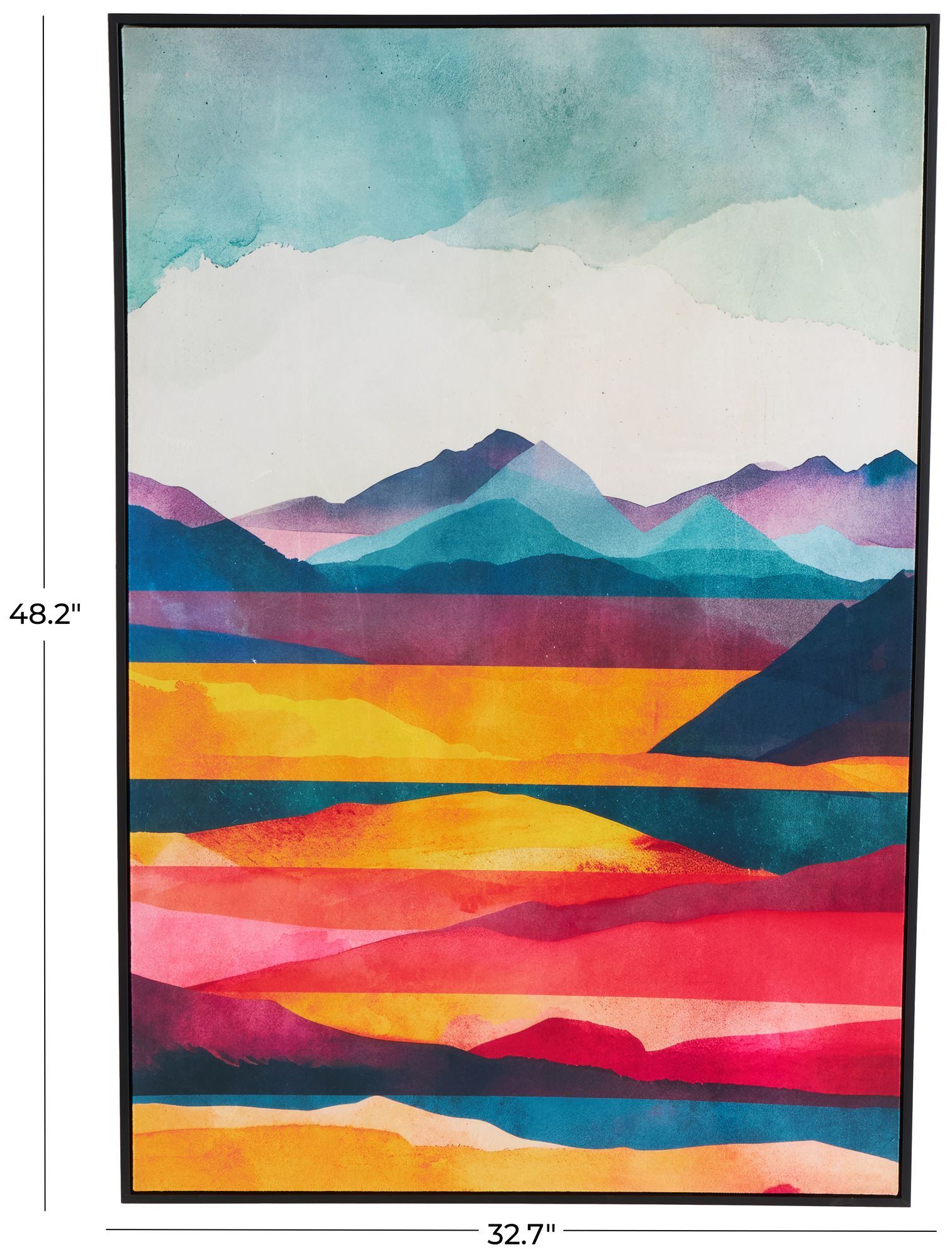 Image 7 Multi Colored Canvas Traditional Framed Wall Art, 33" x 2" x 48" more views