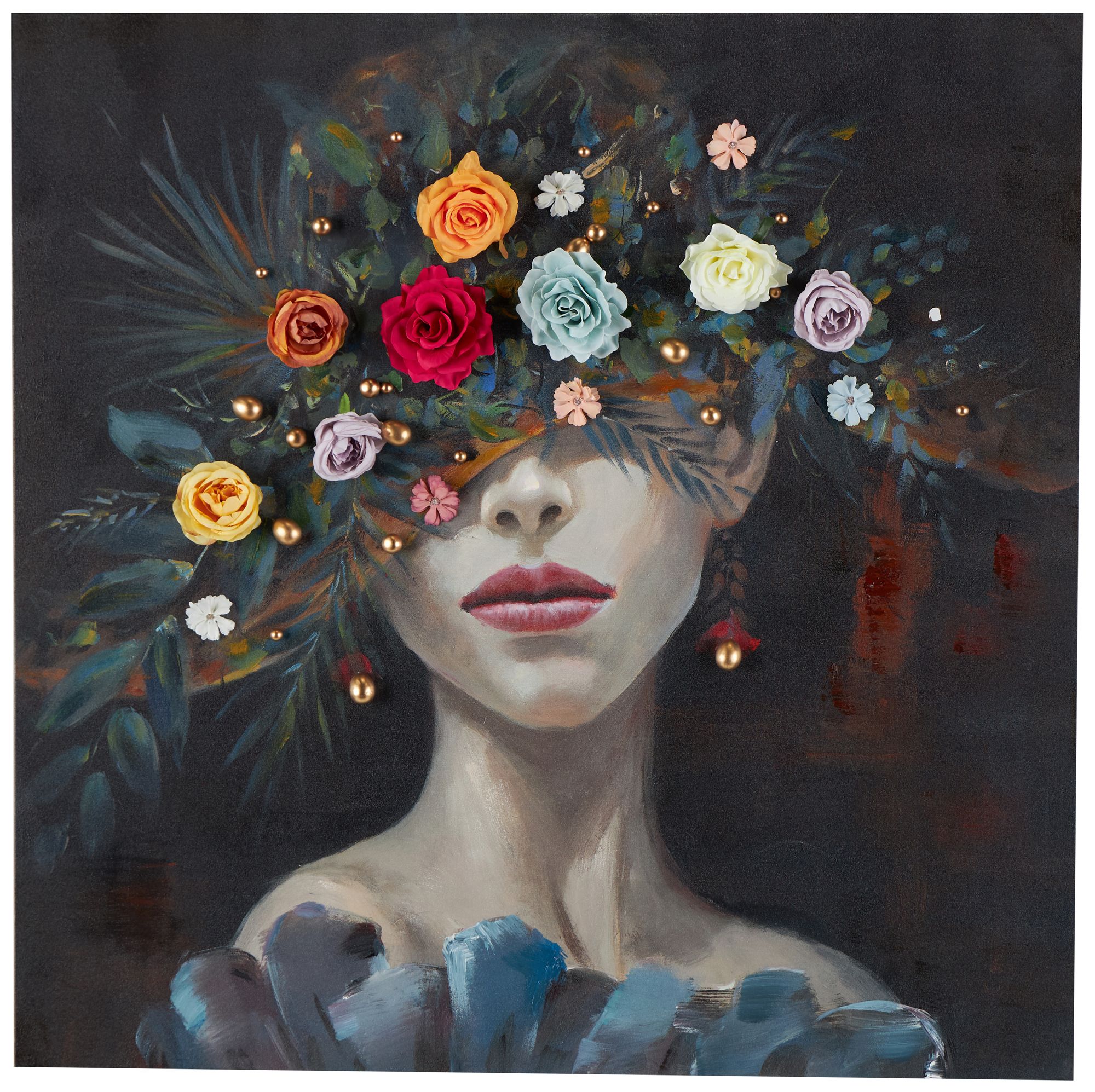 Image 2 Multi Colored Canvas Traditional Wall Art, 40" x 2" x 40"