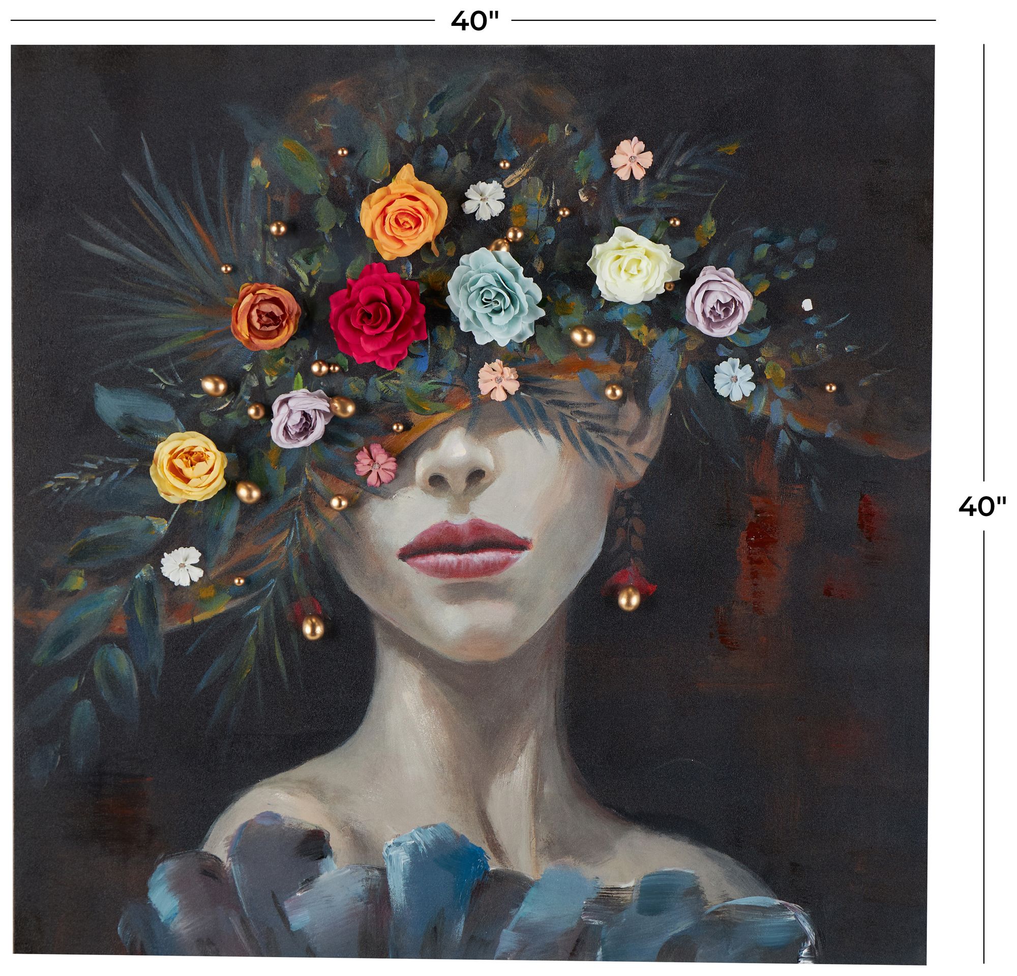 Image 7 Multi Colored Canvas Traditional Wall Art, 40" x 2" x 40" more views