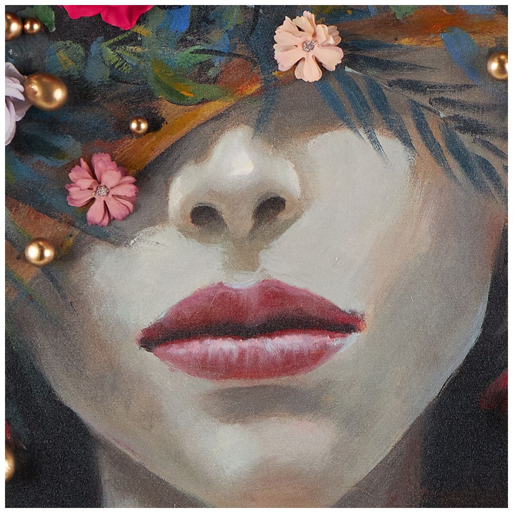 Multi Colored Canvas Traditional Wall Art, 40" x 2" x 40"