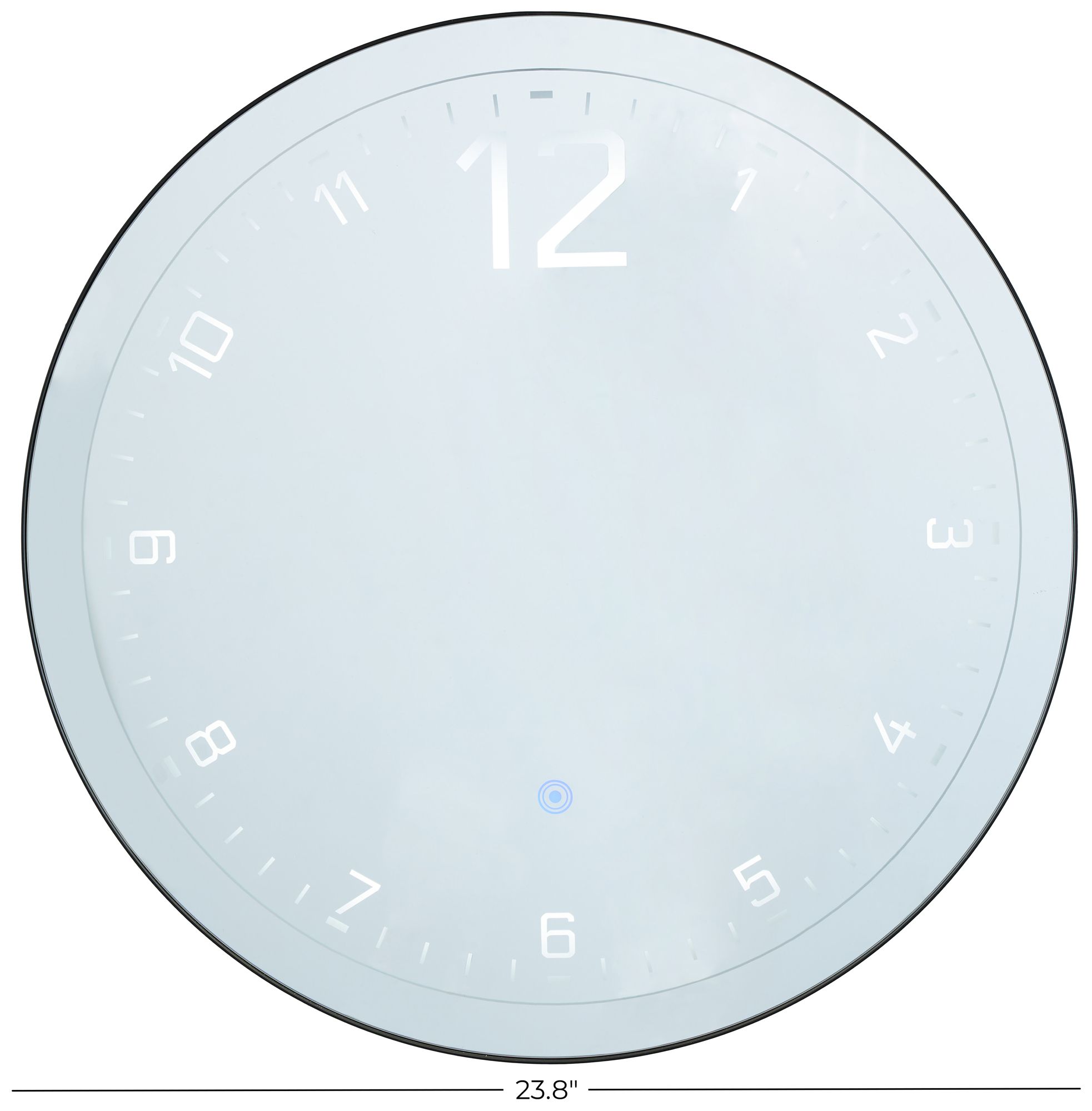 Image 7 Multi Colored Glass Contemporary Wall Clock, 24" x 1" x 24" more views