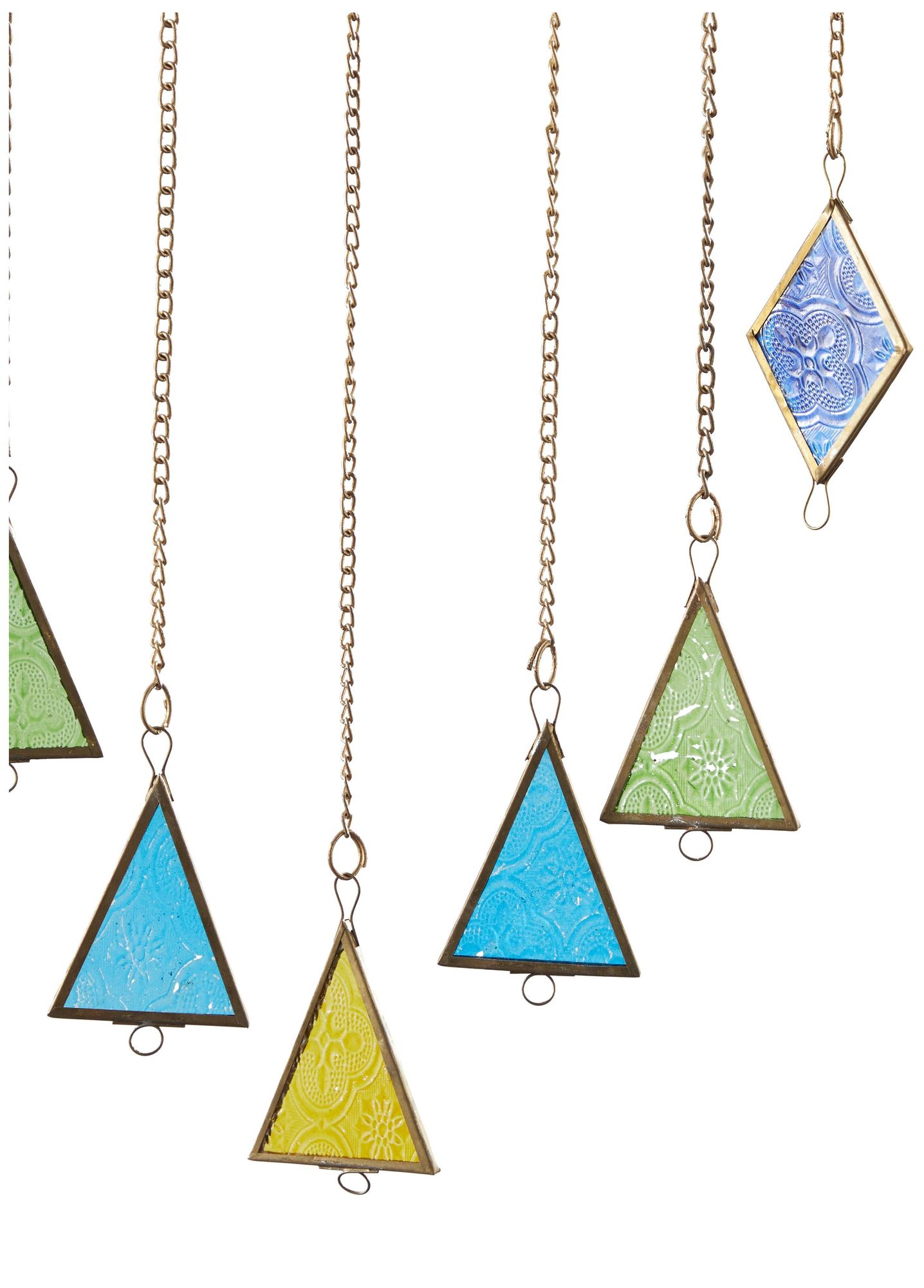 Image 2 Multi Colored Metal Contemporary Windchime, 12" x 3" x 44" more views