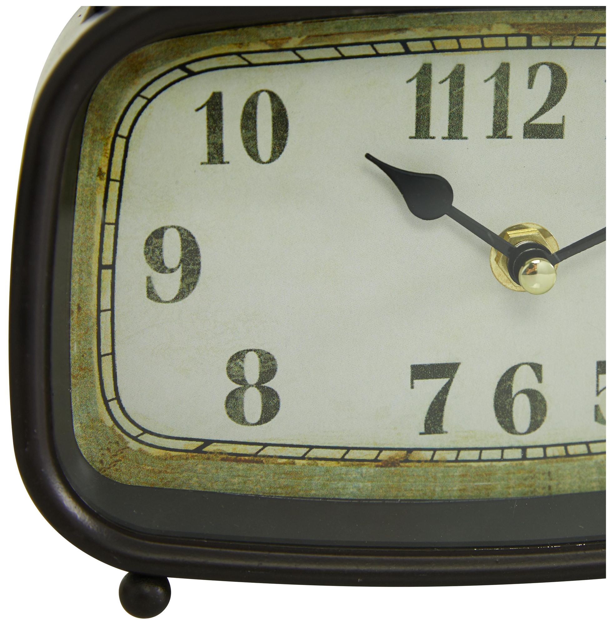 Image 2 Multi Colored Metal Country Cottage Clock, S/2 8"W, 6"H more views