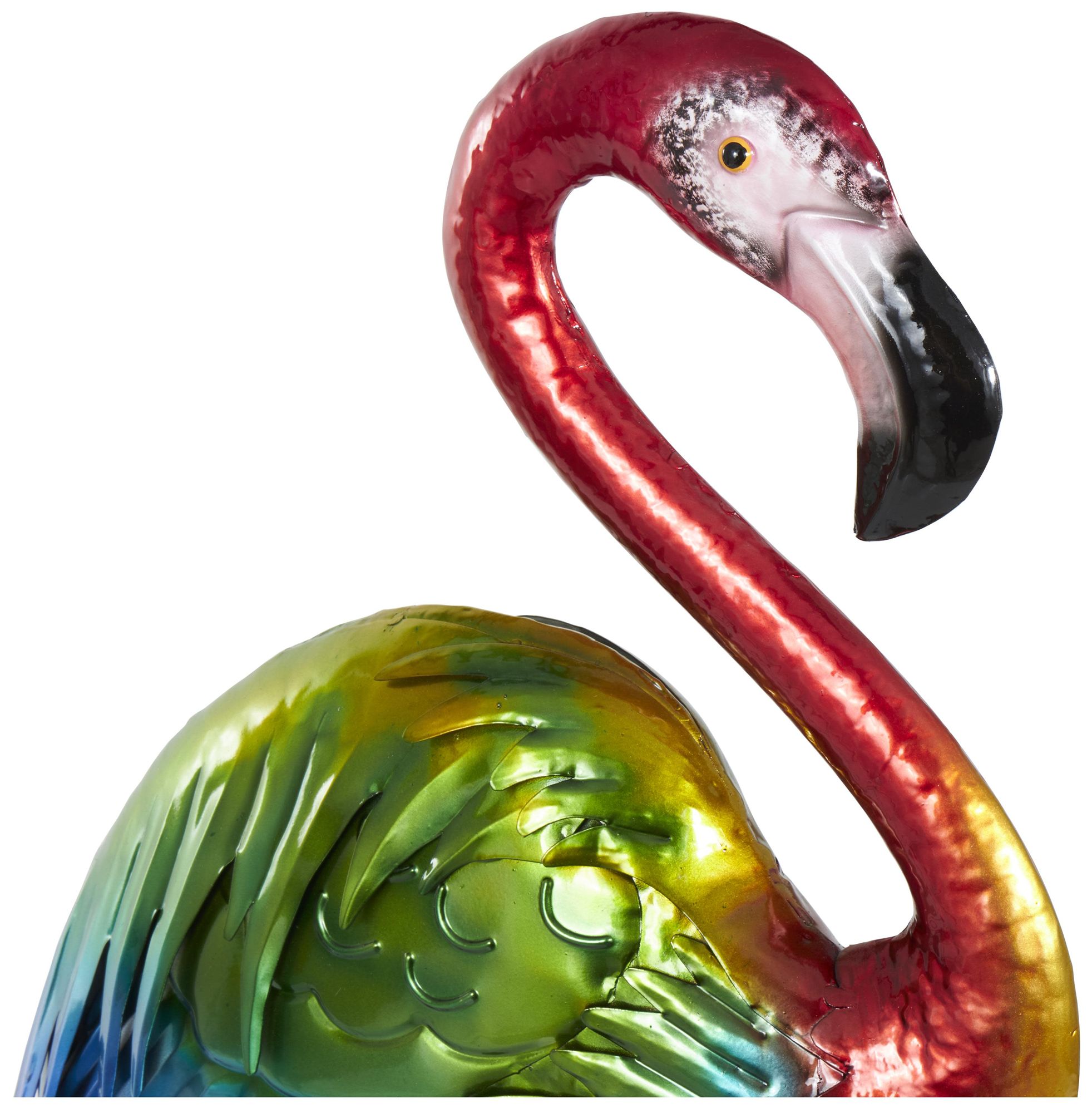 Image 3 Multi Colored Metal Country Cottage Garden Sculpture, S/2 44", 37"H more views