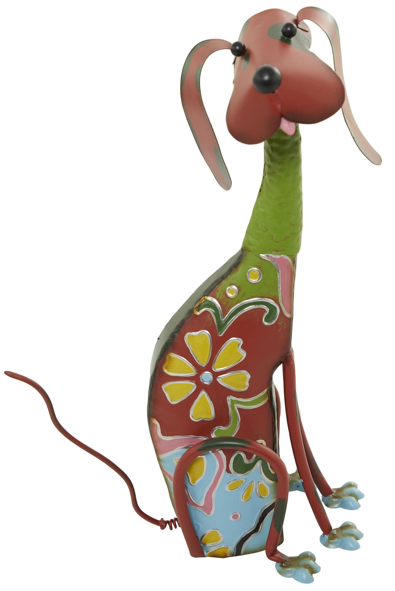 Image 2 Multi Colored Metal Eclectic Garden Sculpture, 6" x 12" x 19"