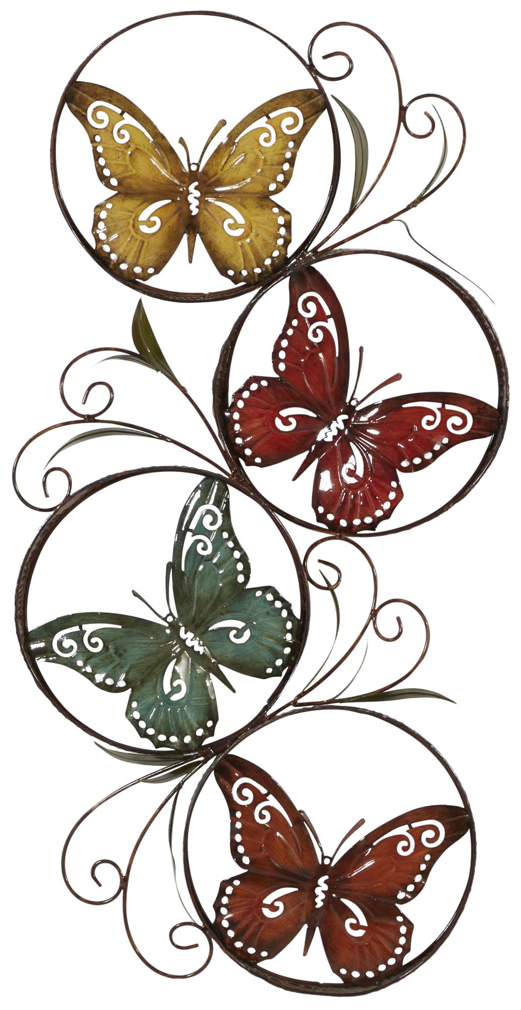 Image 2 Multi Colored Metal Eclectic Wall Decor, 22" x 3" x 36"