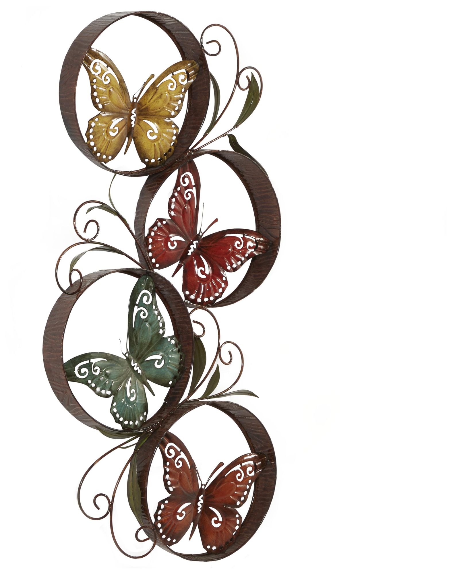 Image 6 Multi Colored Metal Eclectic Wall Decor, 22" x 3" x 36" more views