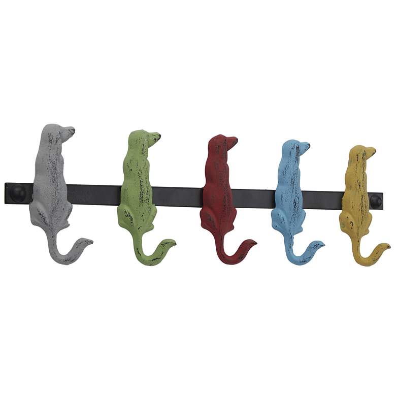 Image 1 Multi Colored Metal Farmhouse Wall Hook, 19" x 1" x 5"