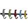 Multi Colored Metal Farmhouse Wall Hook, 19" x 1" x 5"