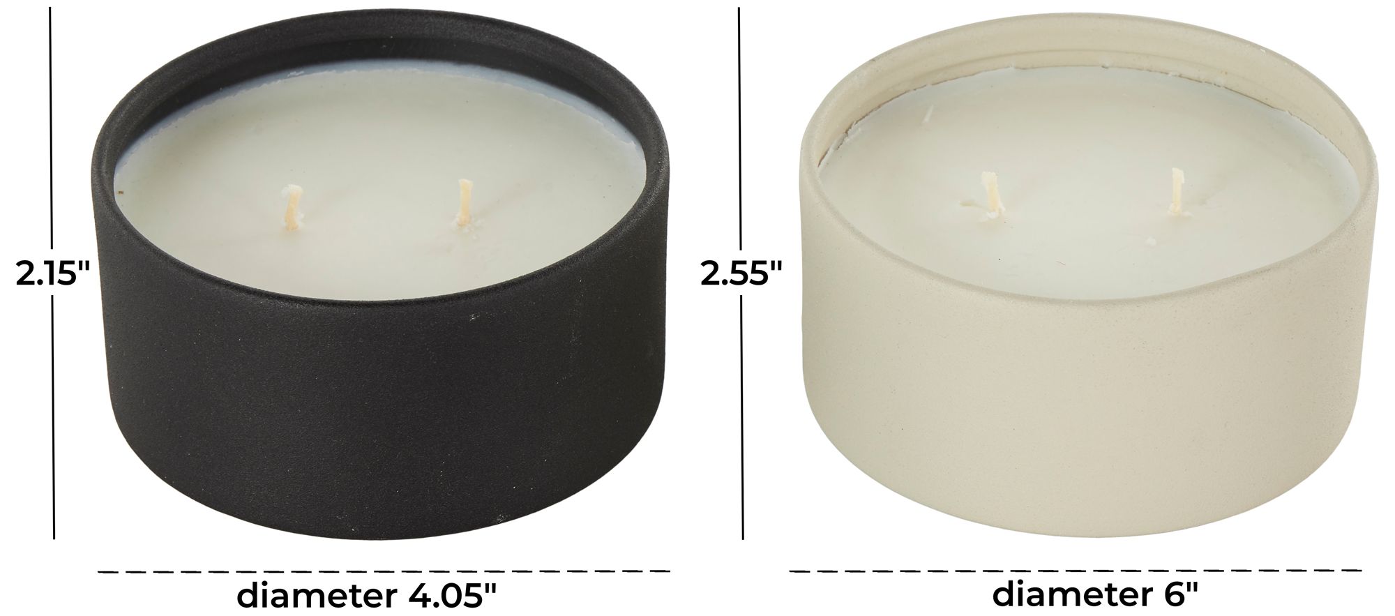 Image 7 Multi Colored Metal Modern Candle, S/2 4 more views