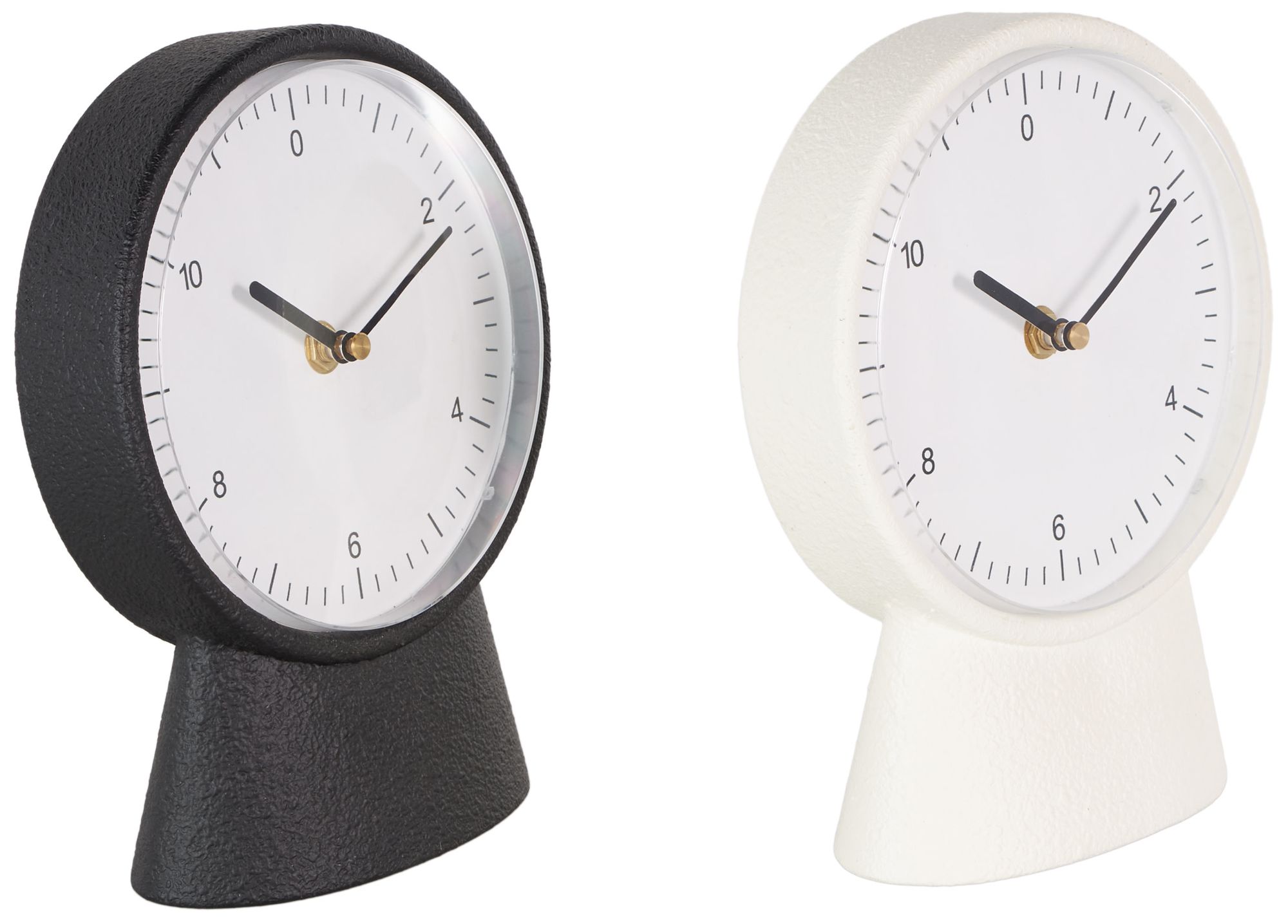 Image 6 Multi Colored Metal Modern Clock, S/2 6", 9"H more views