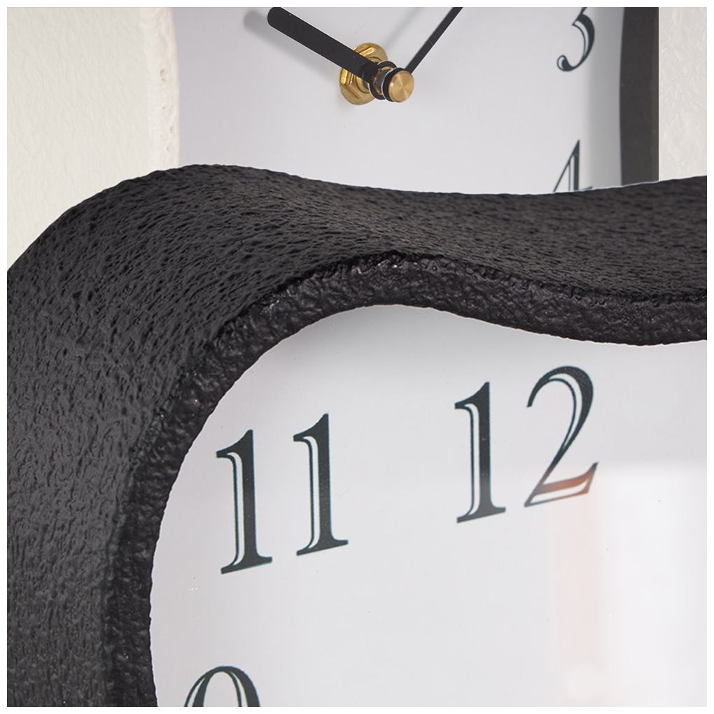 Multi Colored Metal Modern Clock, S/2 7"W, 9"H