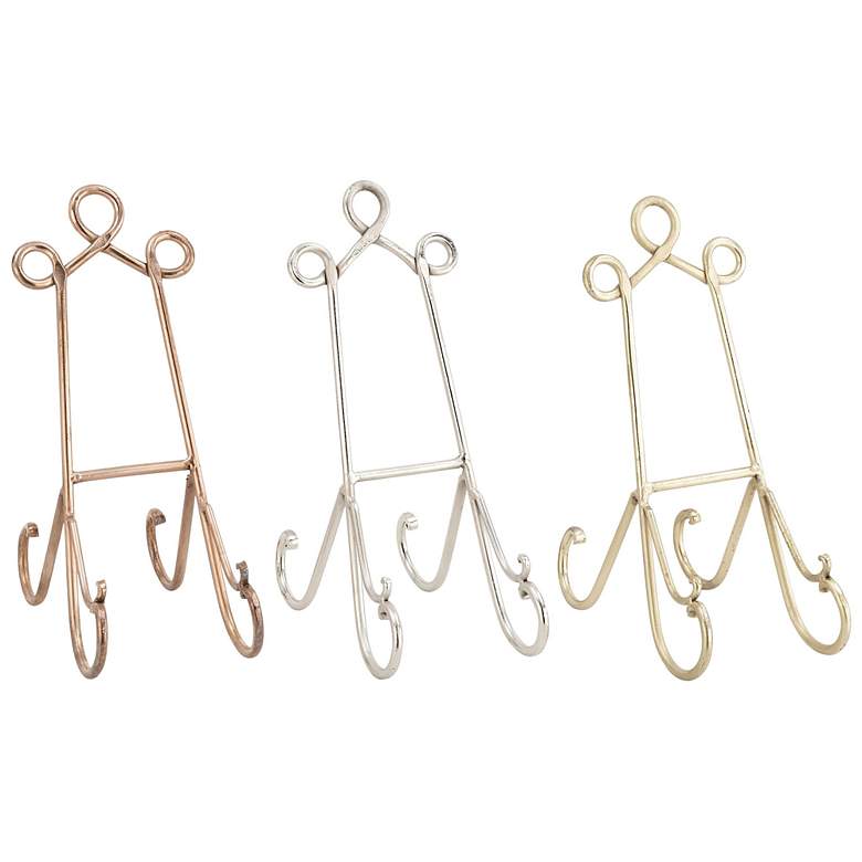 Image 1 Multi Colored Metal Traditional Easel, S/3 5"W, 14"H