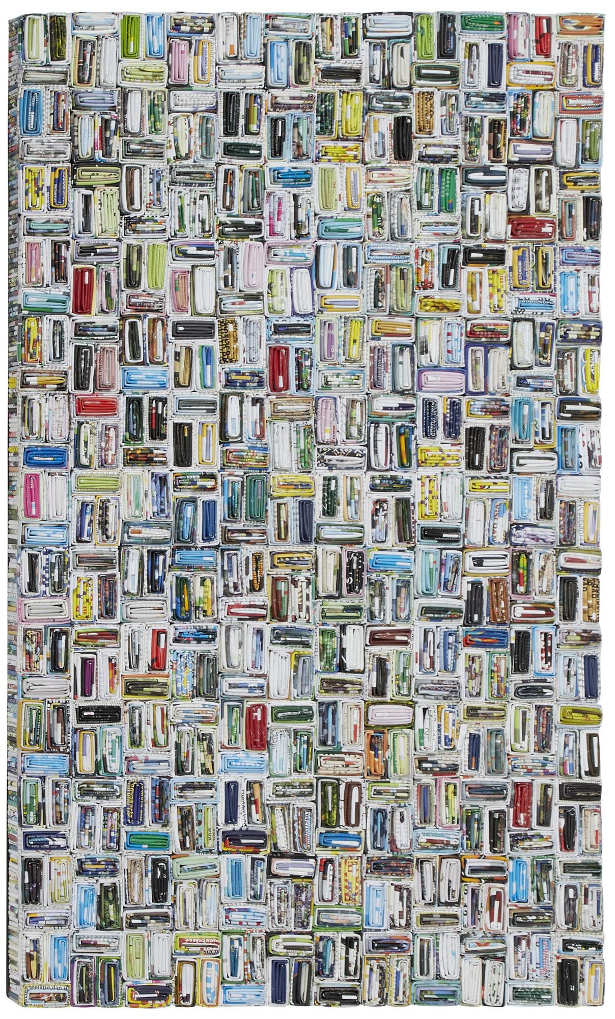 Image 1 Multi Colored Paper Modern Wall Decor, 40" x 2" x 23"