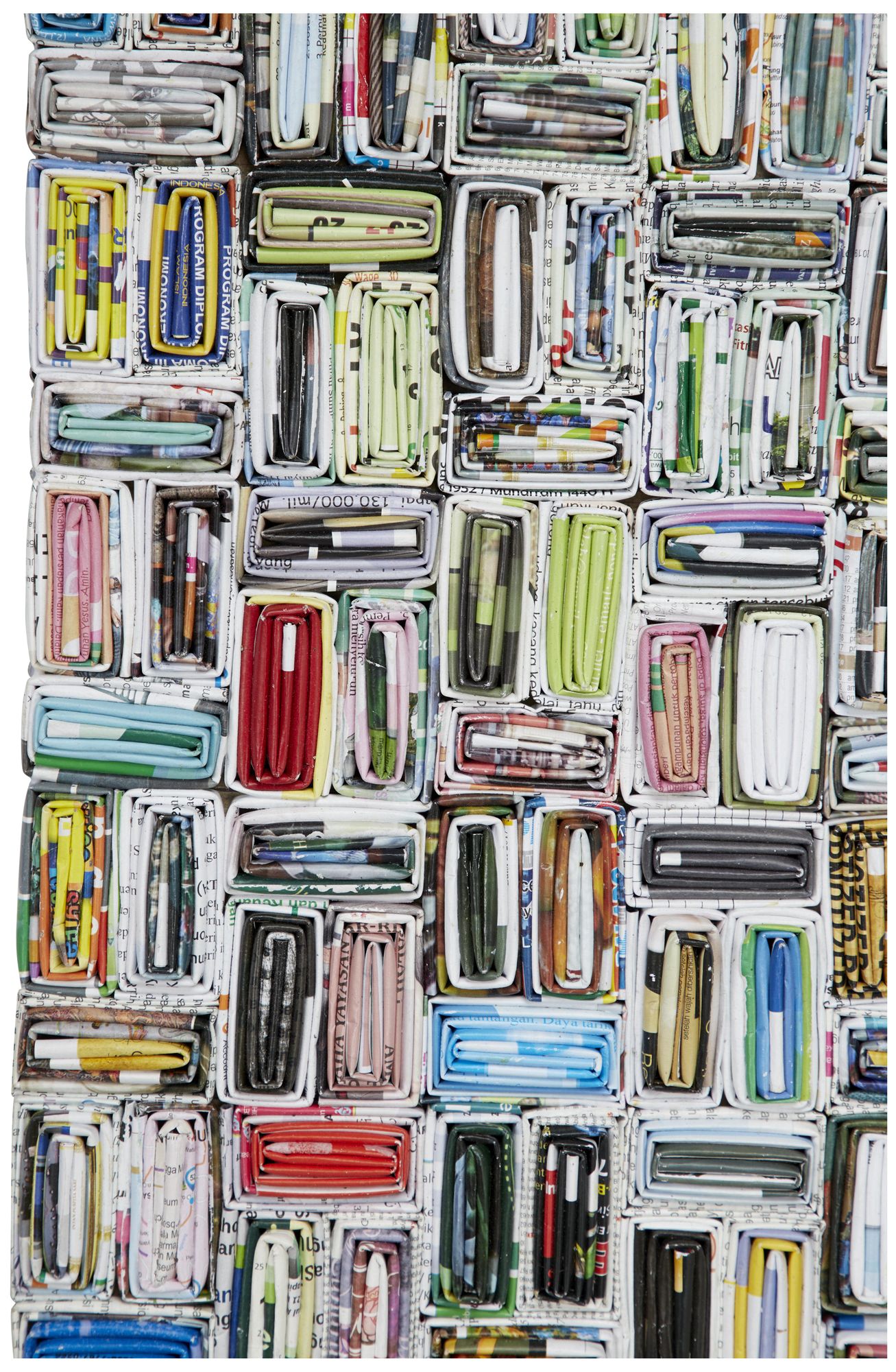 Image 3 Multi Colored Paper Modern Wall Decor, 40" x 2" x 23" more views