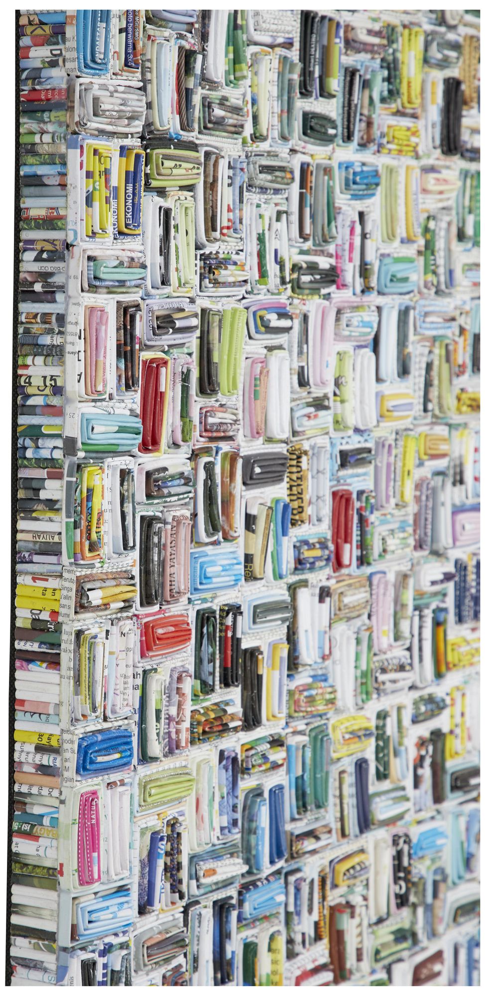 Image 6 Multi Colored Paper Modern Wall Decor, 40" x 2" x 23" more views