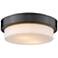 Multi-Family 10 1/2" Wide Matte Black Ceiling Light