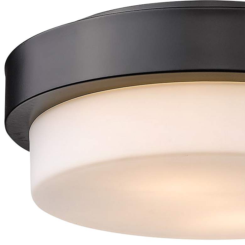 Image 2 Multi-Family 10 1/2" Wide Matte Black Ceiling Light more views