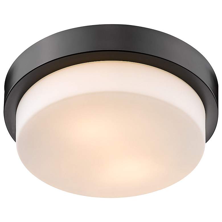 Image 3 Multi-Family 10 1/2" Wide Matte Black Ceiling Light more views