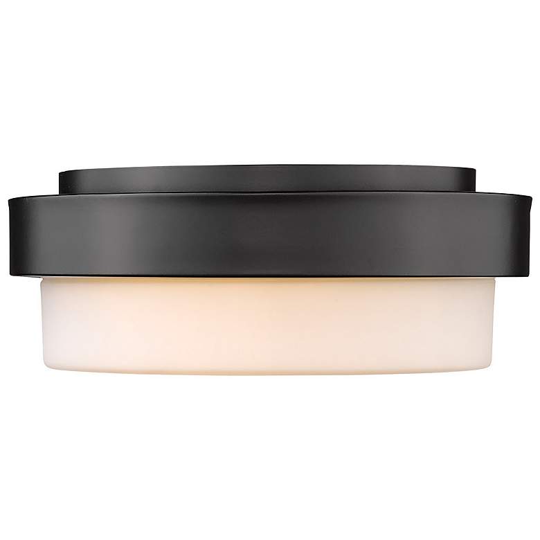 Image 4 Multi-Family 10 1/2" Wide Matte Black Ceiling Light more views
