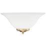Multi-Family 13 1/8" Wide Wall Sconce in Champagne Bronze with Opal Gl