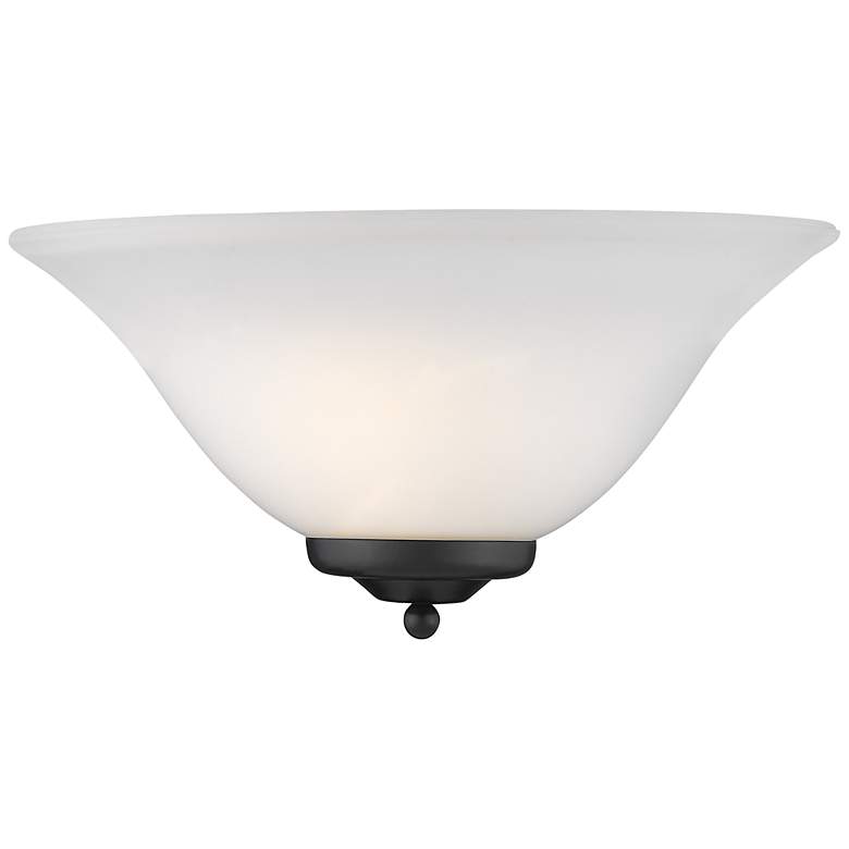 Image 1 Multi-Family 6 1/2" High Matte Black Wall Sconce