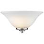 1_Multi-Family 6 3/4" High Pewter Opal Glass Wall Sconce