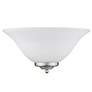 3_Multi-Family 6 3/4" High Pewter Opal Glass Wall Sconce more views